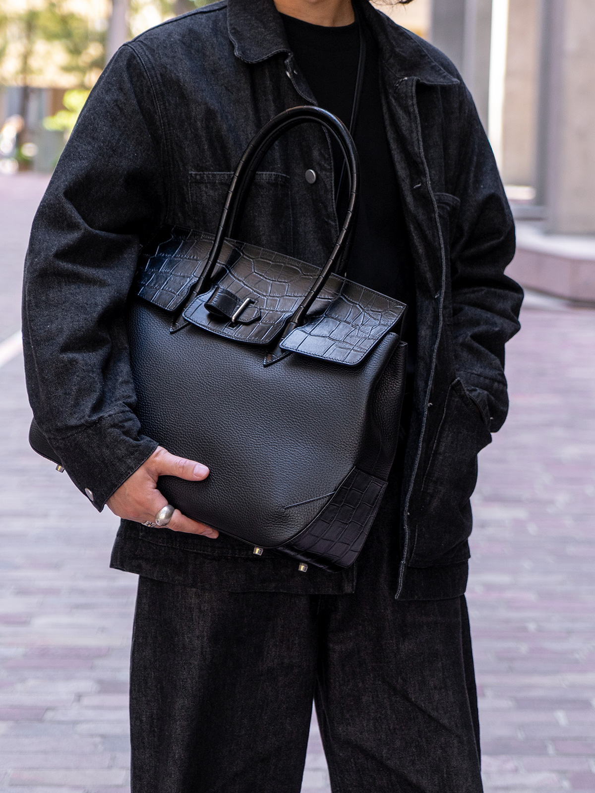 トゥールーズ グランデ かぶせトートバッグ コンビ