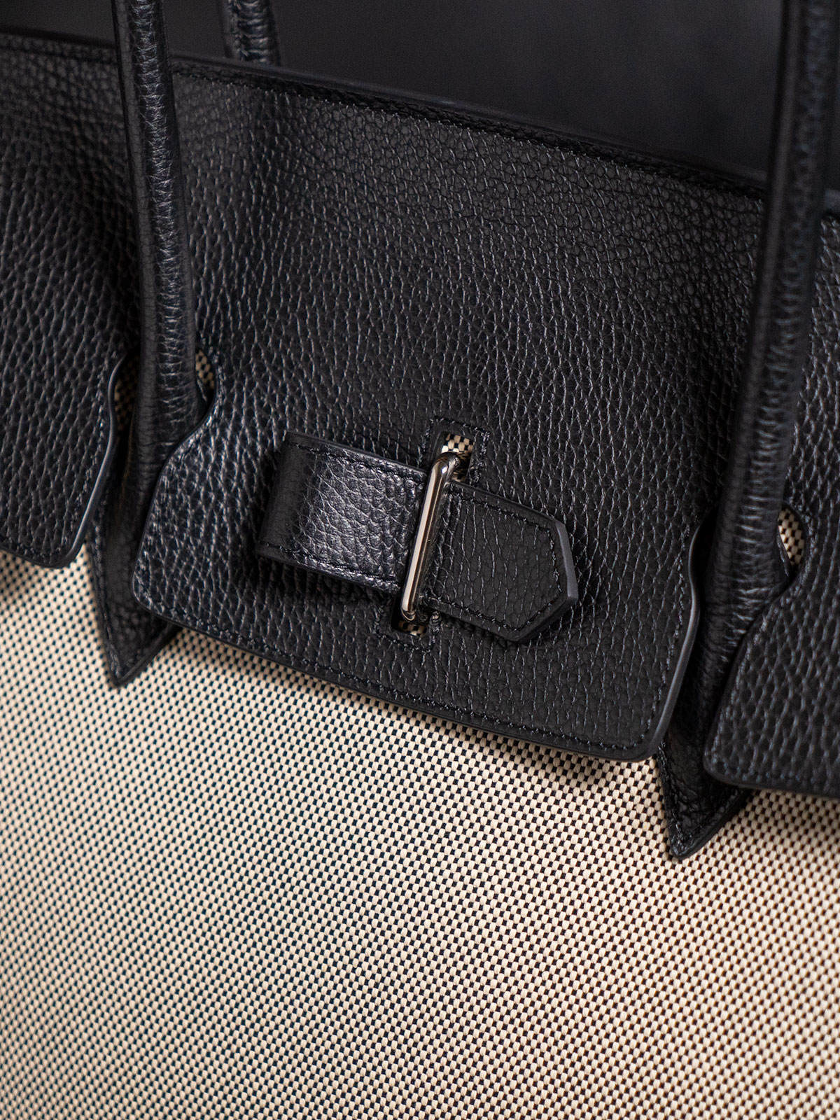 グレイン　“グランデ”キャンバスコンビ　 トゥールーズかぶせトートバッグ