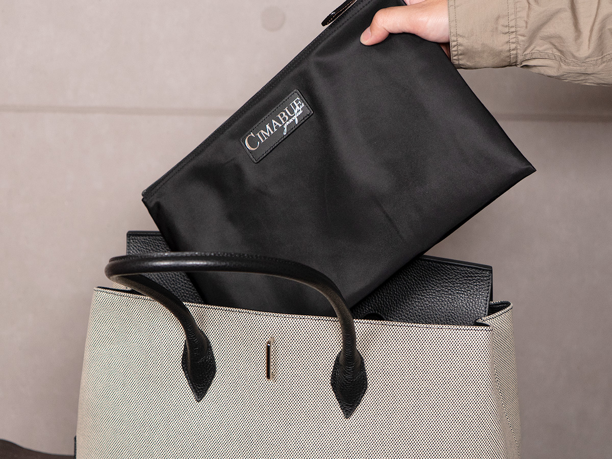 グレイン　“グランデ”キャンバスコンビ　　トゥールーズかぶせトートバッグ