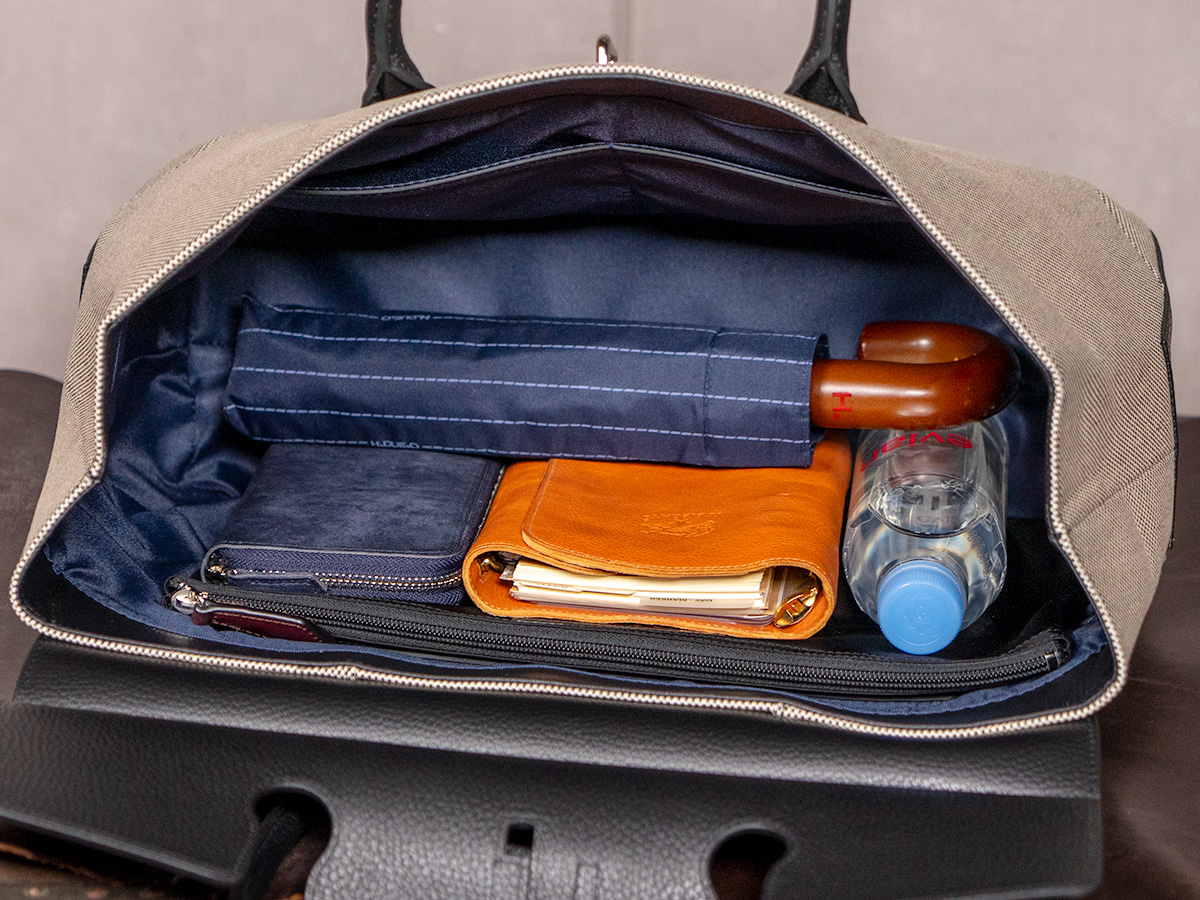 グレイン　“グランデ”キャンバスコンビ　トゥールーズかぶせトートバッグ