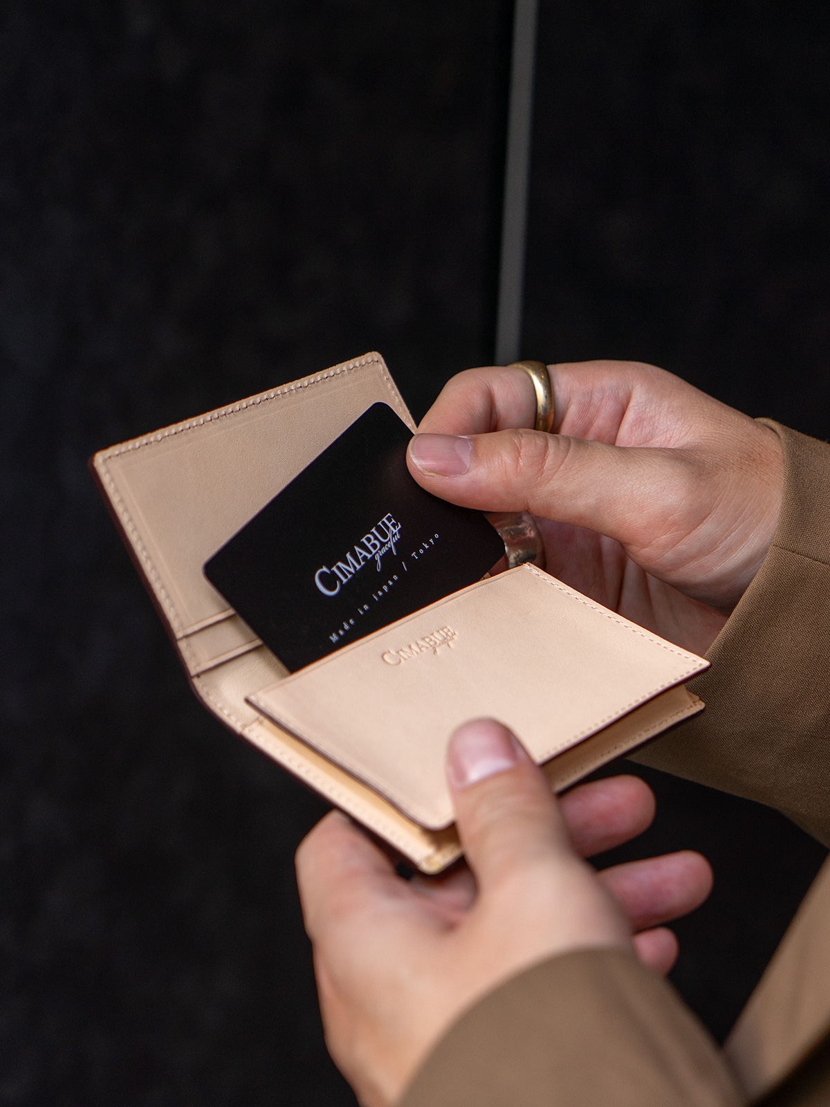 アニリンコードバン 名刺入れ カードケース