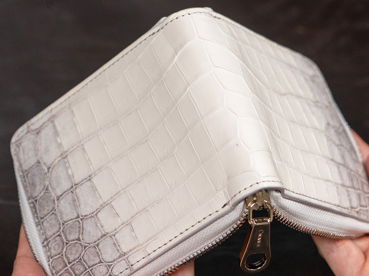 ヒマラヤクロコダイル RFスモールウォレット レザー