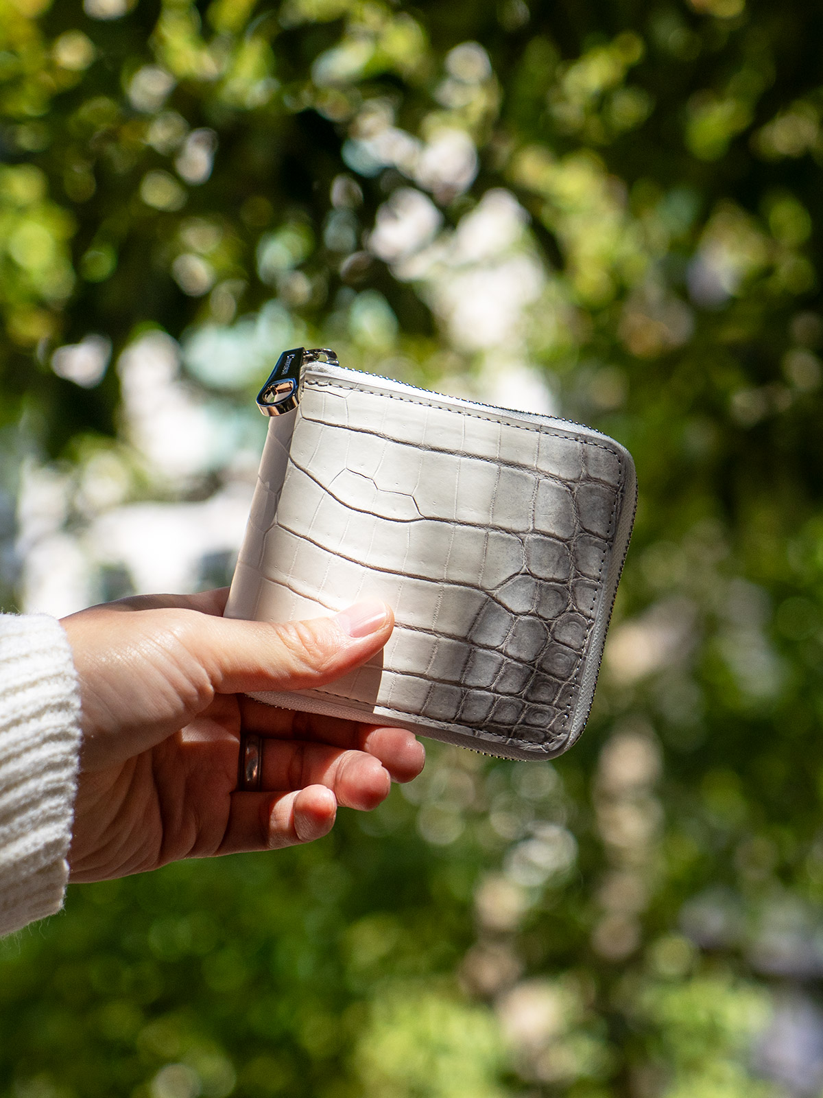 ヒマラヤクロコダイル RFスモールウォレット　イメージ