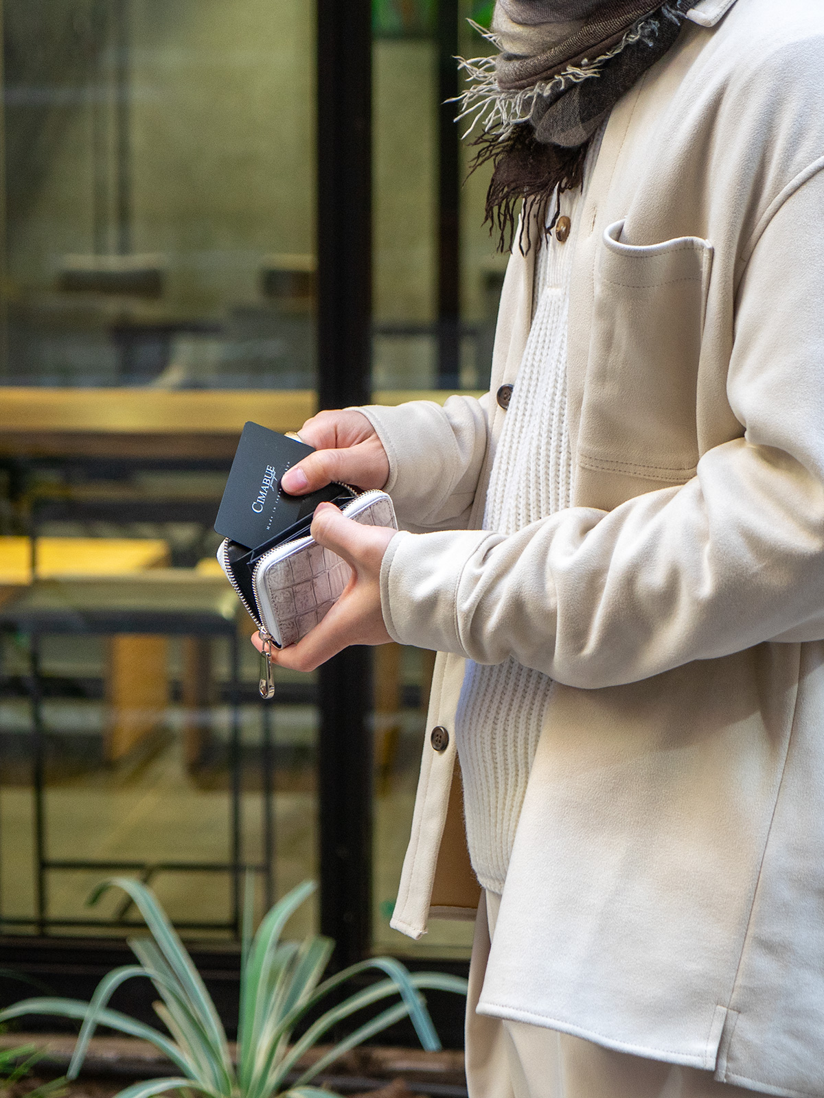 ヒマラヤクロコダイル RFミニウォレット