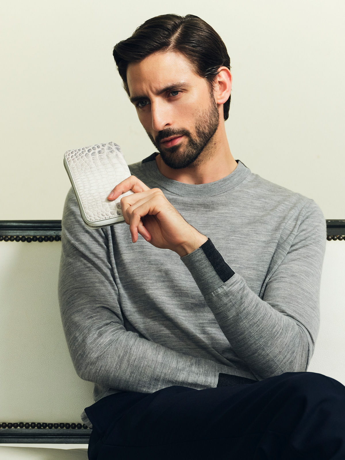 ヒマラヤクロコダイル ミドルウォレット