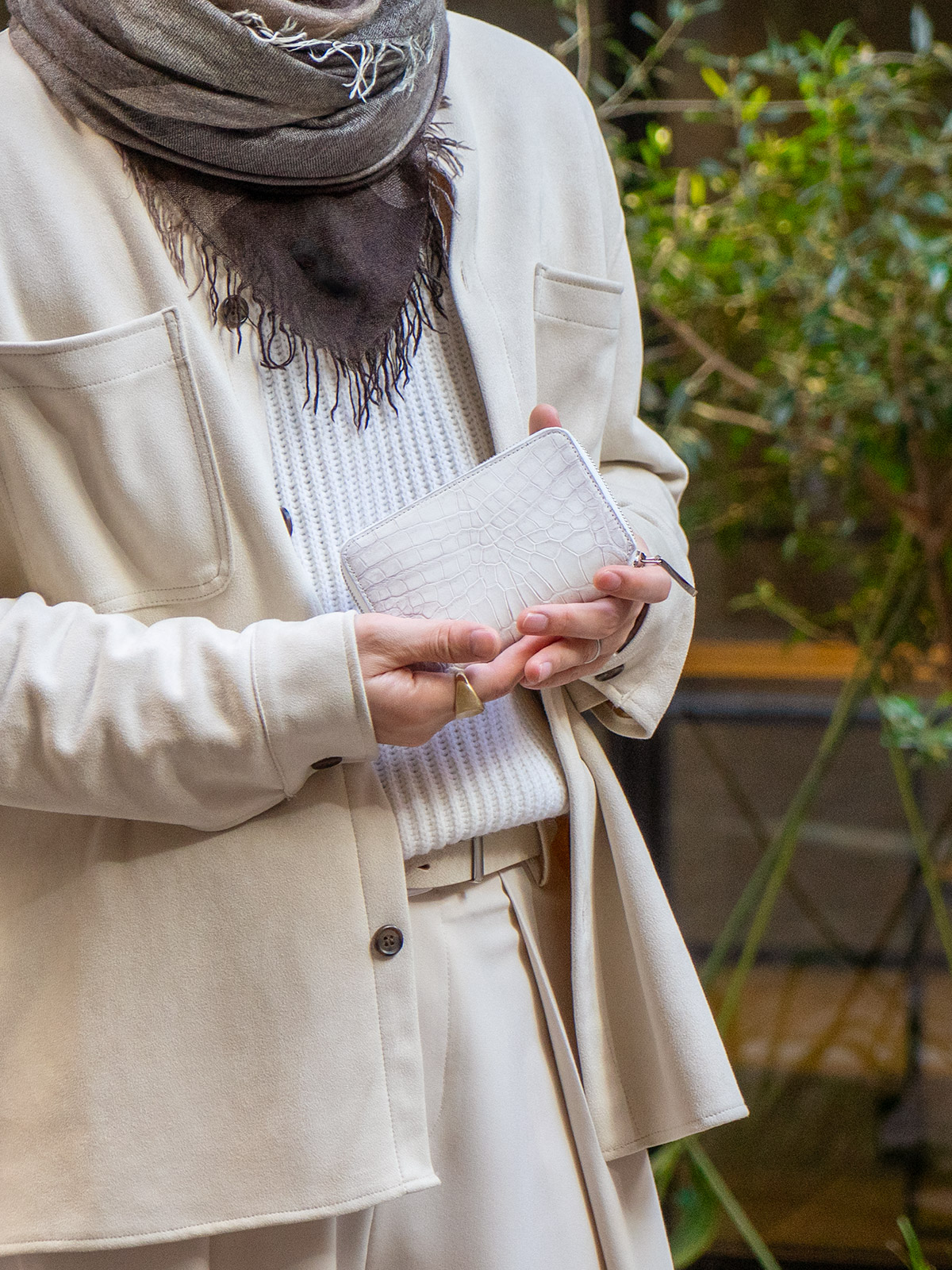 ヒマラヤクロコダイル ミドルウォレット