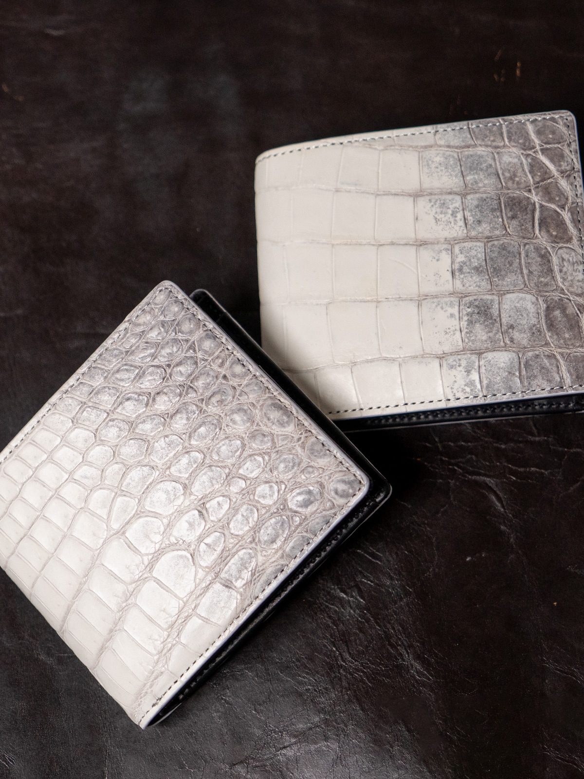 ヒマラヤクロコダイル オープンスモールウォレット ホワイト