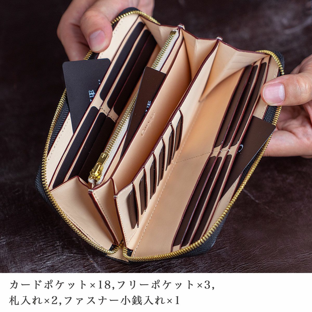 アニリンコードバンラウンドファスナー長財布 | 長財布 | 財布 