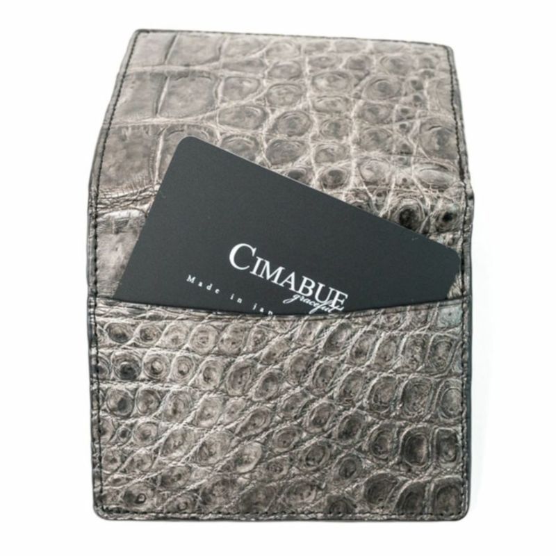 墨染めクロコダイルミニウォレット | 二つ折り財布 | CIMABUE(チマブエ 