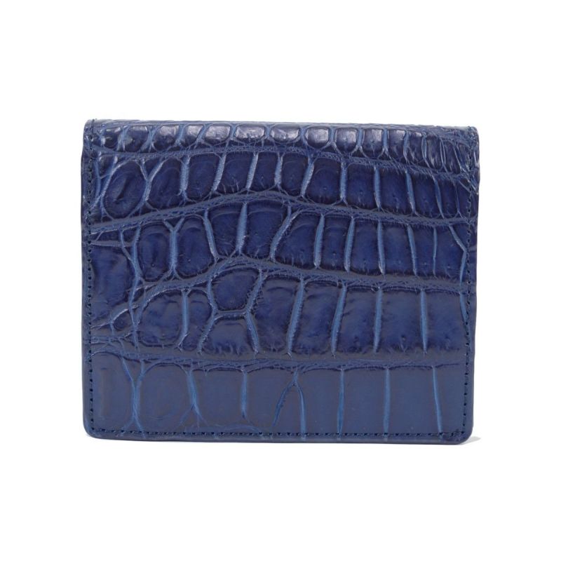 藍染めクロコミニウォレット ミニ財布 CIMABUE(チマブエ)公式通販 革財布やカバンの専門店