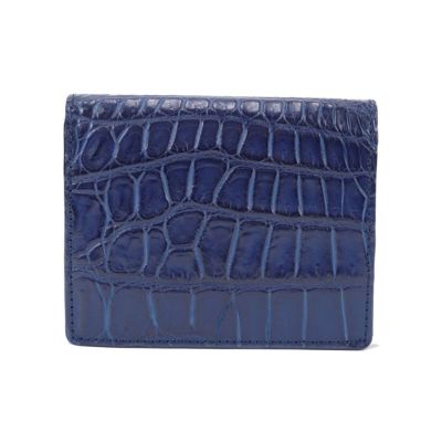 藍染めクロコダイルミニウォレット | ミニ財布 | CIMABUE(チマブエ 