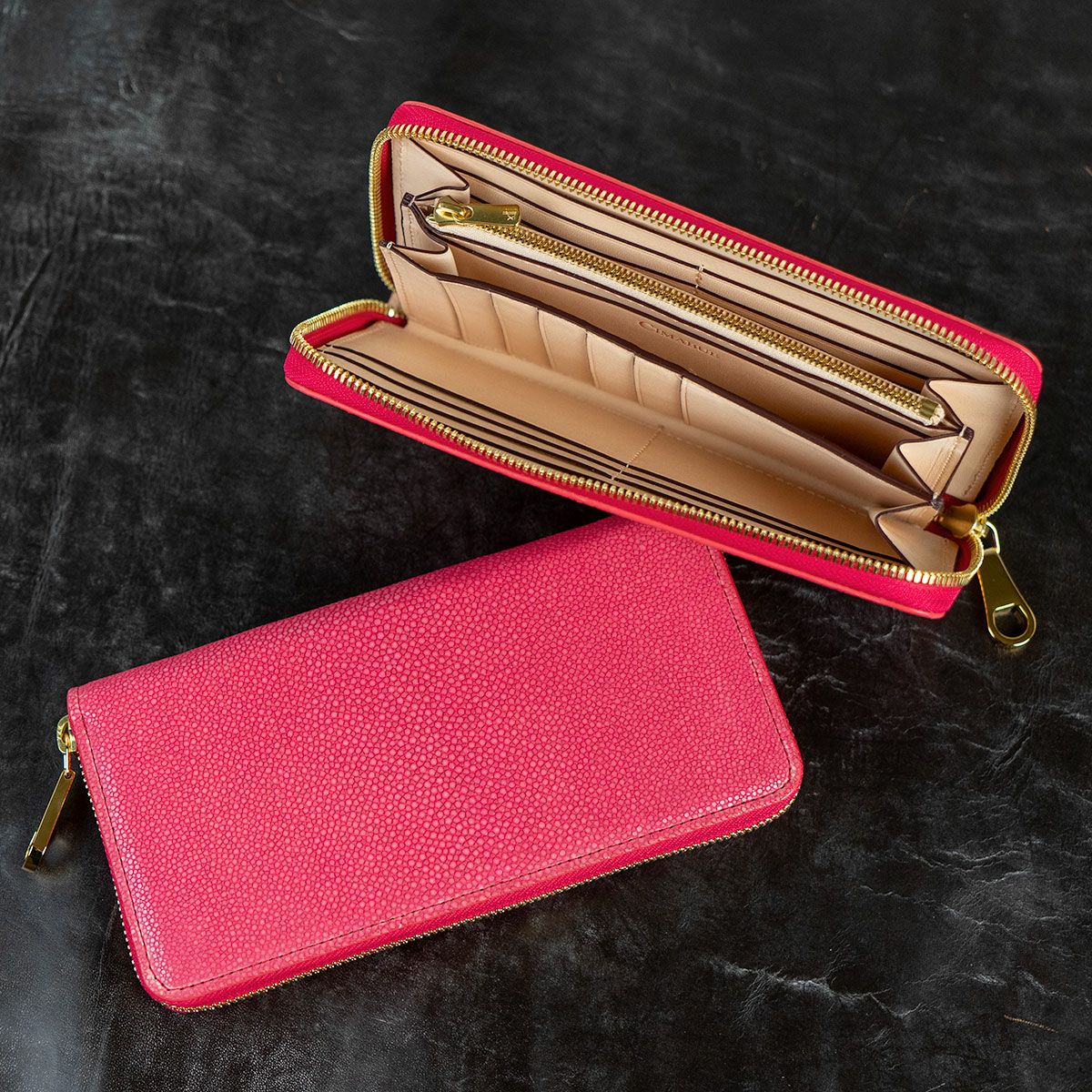 ガルーシャ長財布　ピンク