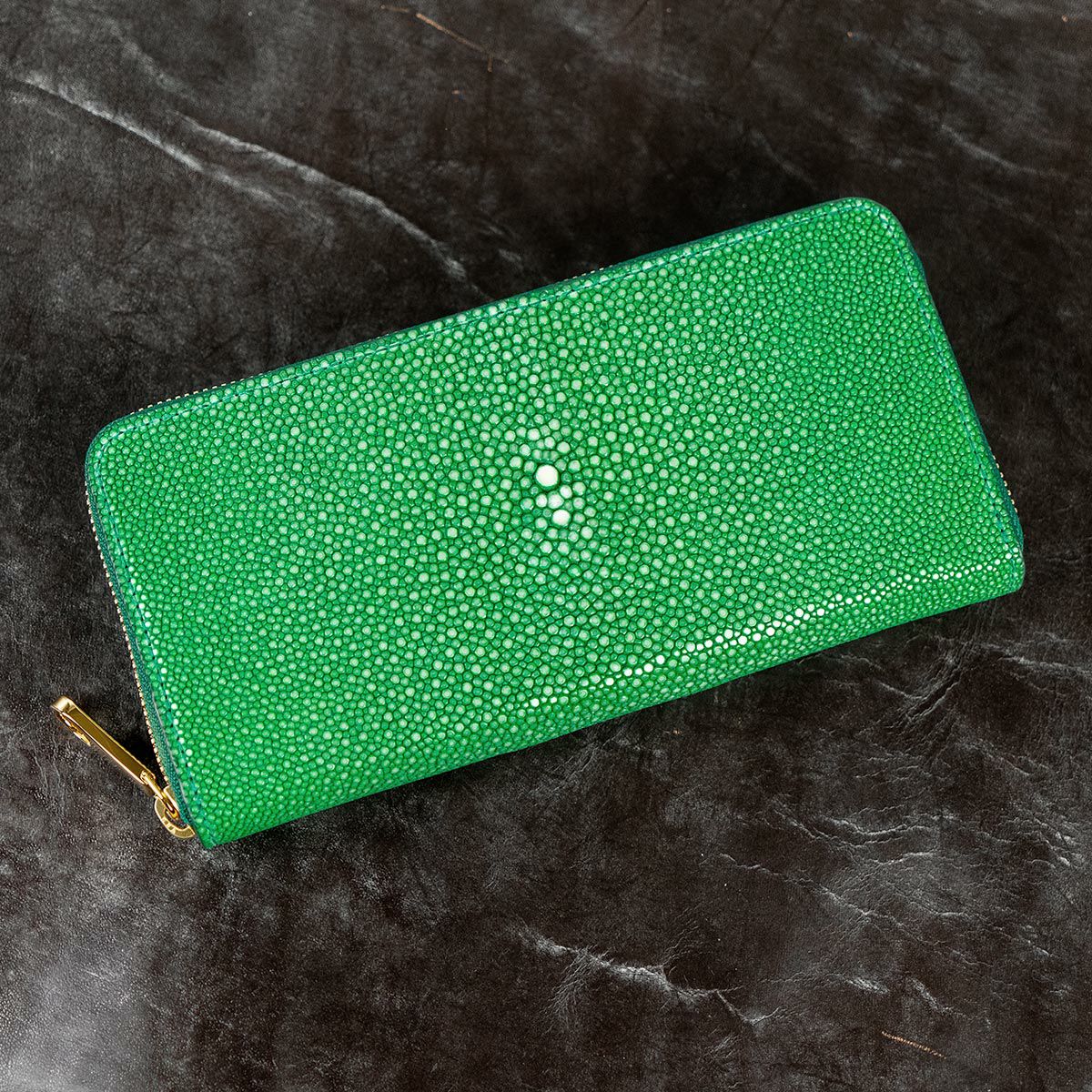 ガルーシャ長財布　グリーン