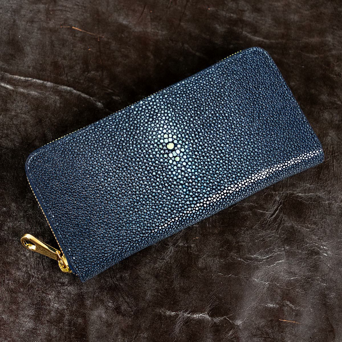 ガルーシャ長財布　ネイビー