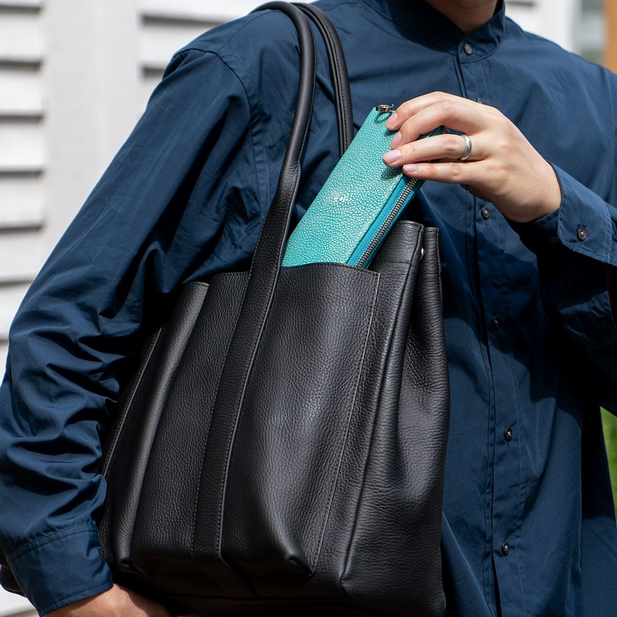 ガルーシャ長財布　ブルー