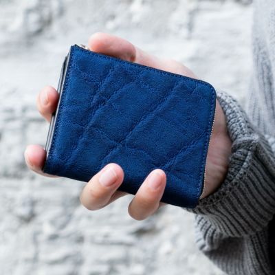 エレファントレザー L字ファスナー薄型財布