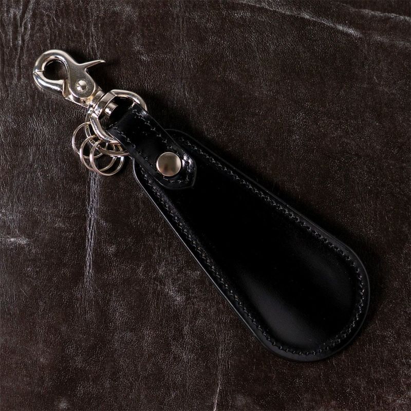 アニリンコードバン シューホーンキーホルダー （靴ベラ付き