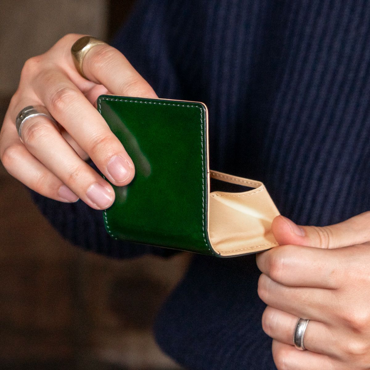 アニリンコードバン ボックスコインケース（立体型小銭入れ） | コイン